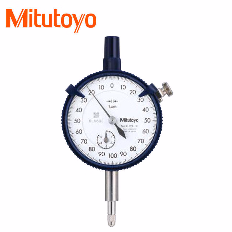 2109AB-10 | 三丰(Mitutoyo) 指针式防震千分表,平后盖,带宝石轴承,量程:0-1/0.001